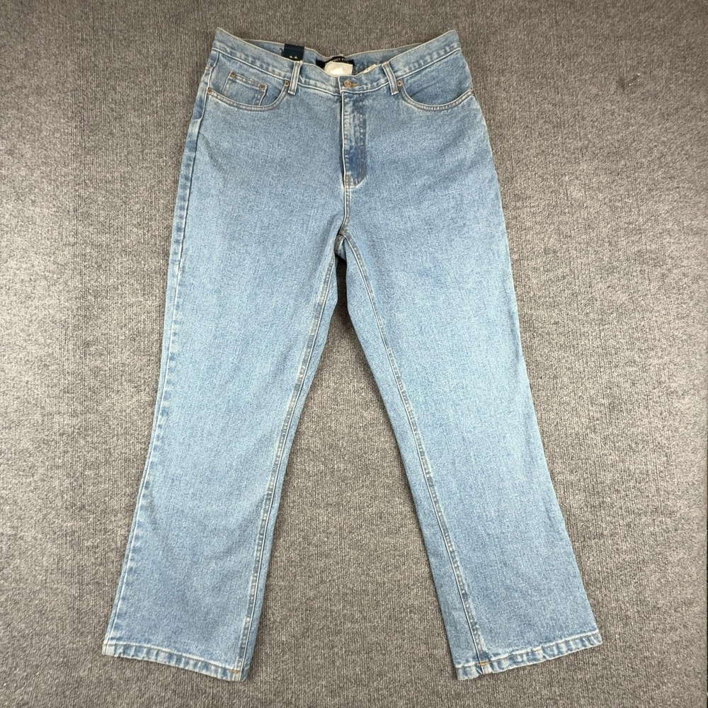 Bill Blass Perfect Fit Jeans Womens 16 Light Wash High Rise Bootcut Denim